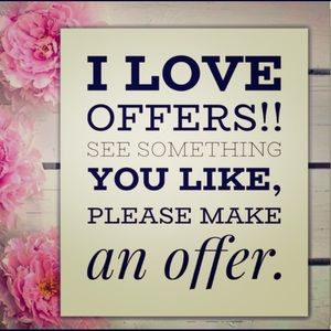 All reasonable offers are accepted 💕